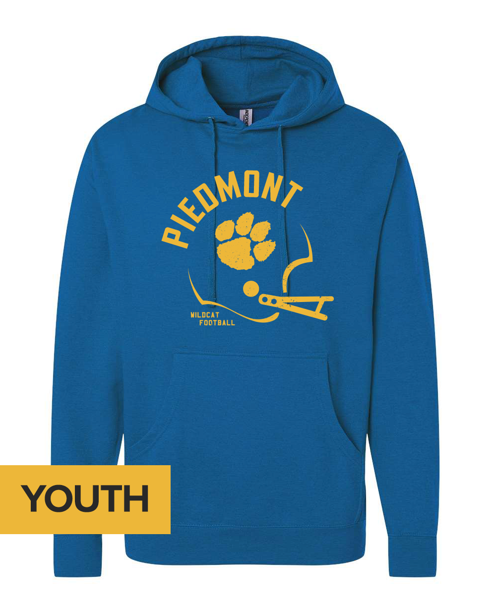 Youth Piedmont Wildcats Helmet Hoodie